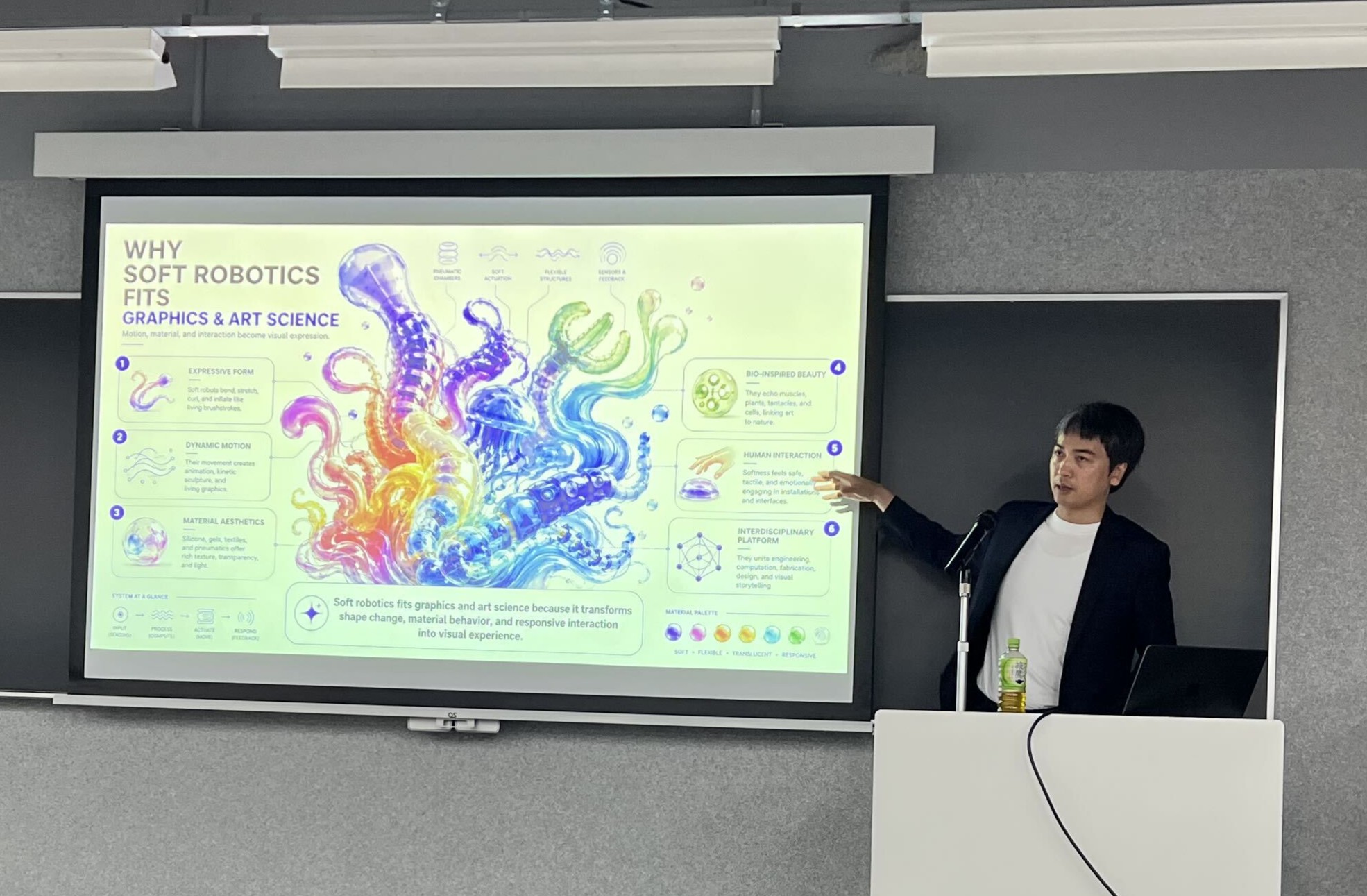 Professor Van Anh Ho giving a keynote talk at NICOGRAPH International 2026